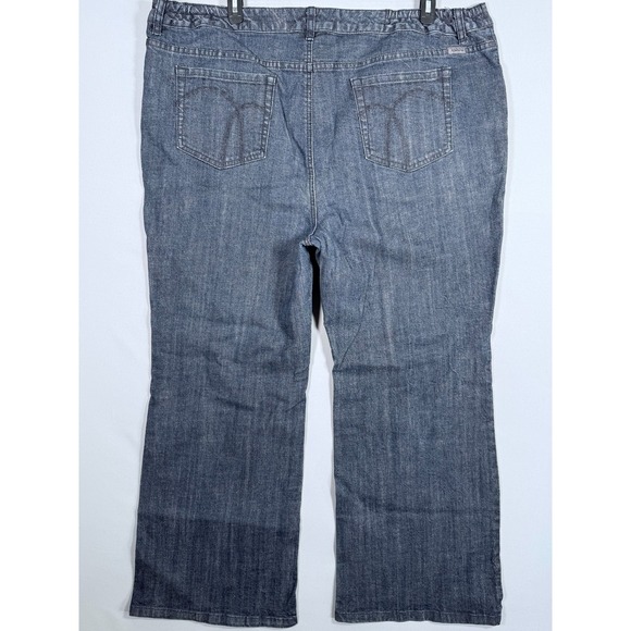 Liz‎ Claiborne Jeans Women 22W Blue Classic Bootcut Stretch Denim Dark 46x31" - Picture 6 of 6